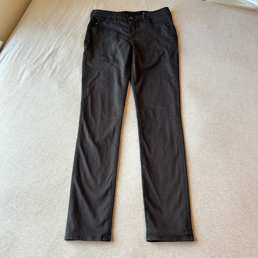 AG Adriano Goldschmied The Prima Mid Rise Cigarette Jeans‎ Dark Grey 27R LSS1434